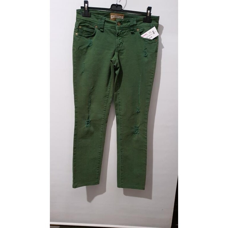 4817400 Jeans donna verde galliano