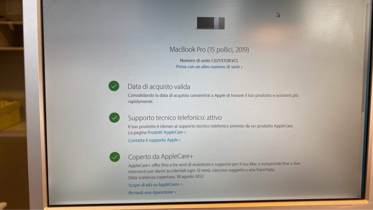 4814419 MacBook Pro fine 2019 15 Pollici